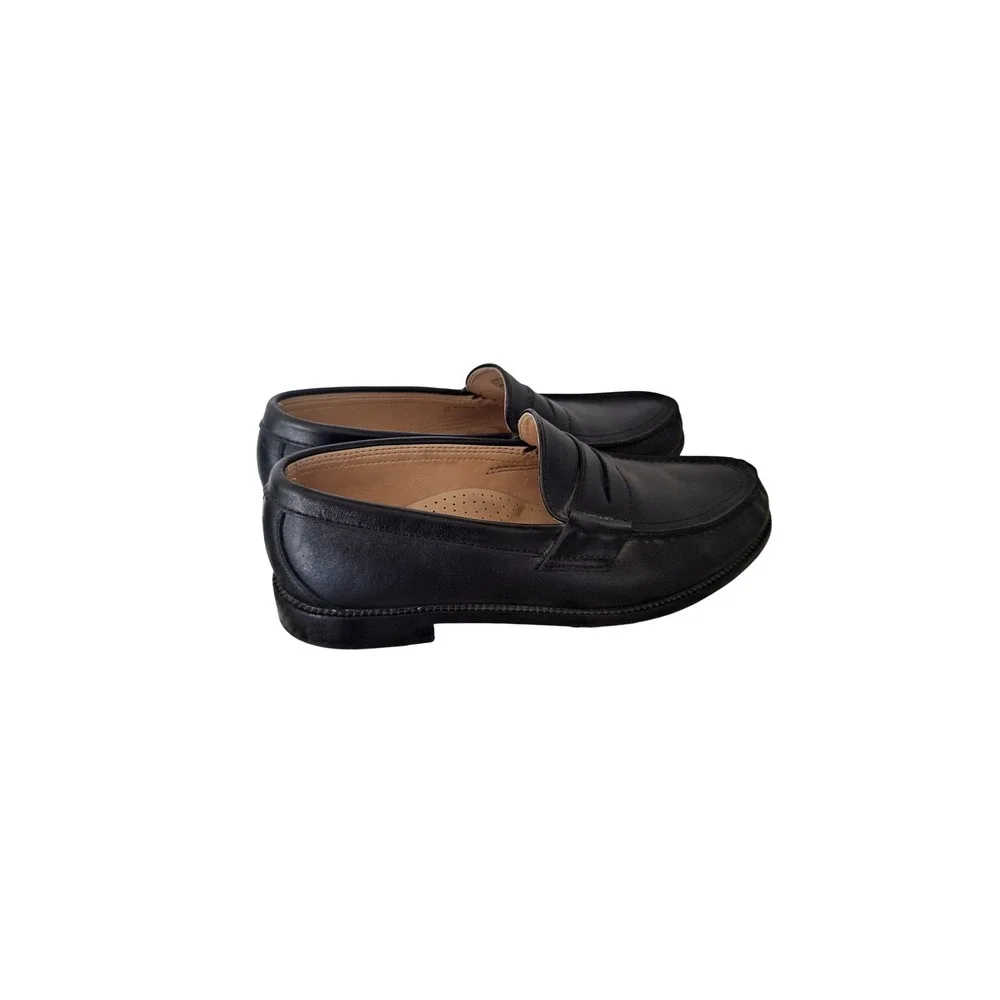 SAS San Antonio Shoemakers Black Leather Penny Loafers Mens 9.5 M E6943838 5